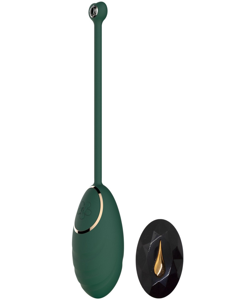 Œuf vibrant Vert Emeraude avec télécommande USB 